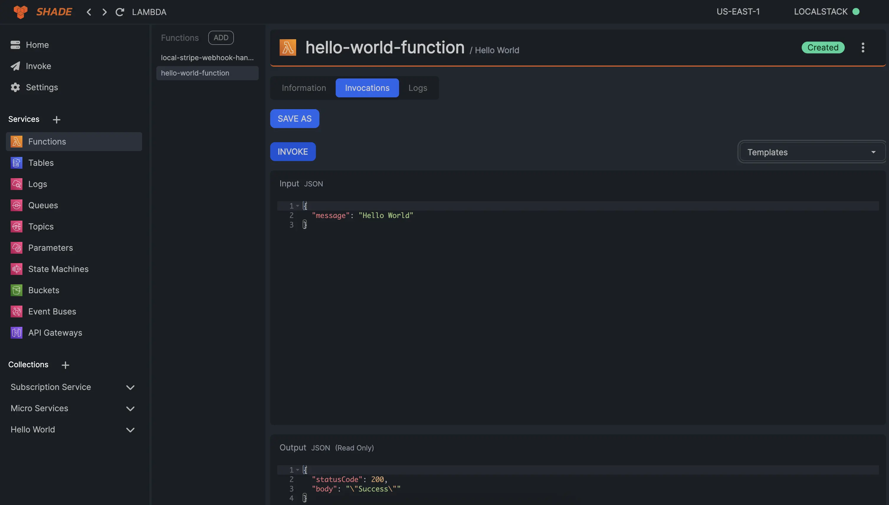 Shade Api Shade desktop application home page